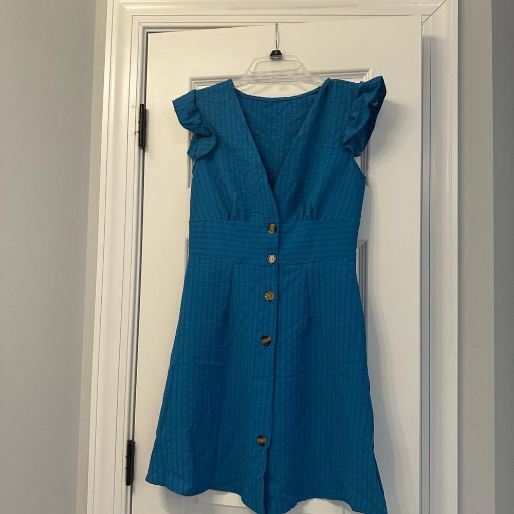 SHEIN Blue Mini Dress